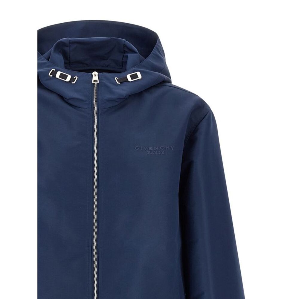 Givenchy Blue Polyester Shell Men's Jacket - Picture 3 of 4